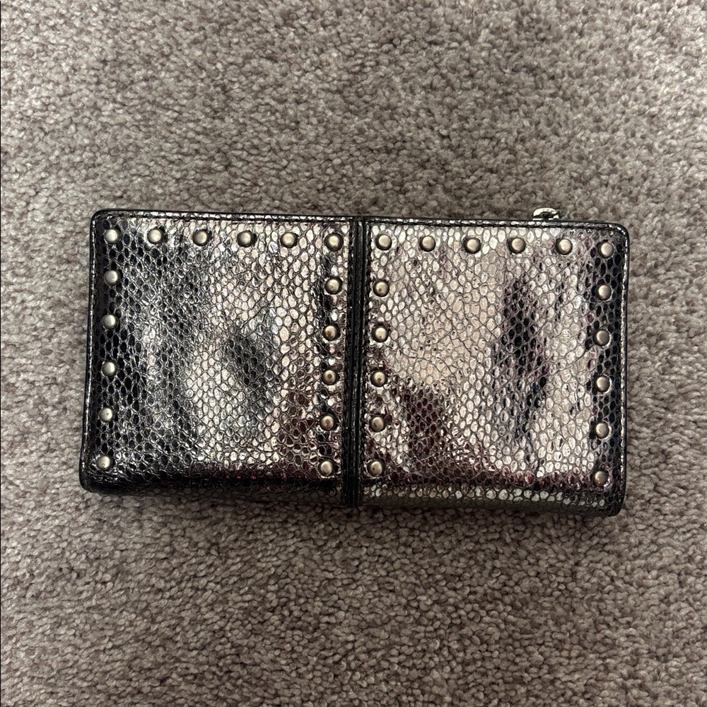 Michael Kors leather snake studded wallet
